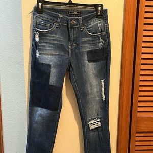 L&B patch blue jeans